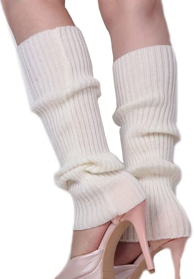 Livano Beenwarmers - Dames - Overknee - Ballet - Wol - Kniekousen - Leg Warmers - Warm - 2 Paar Wit