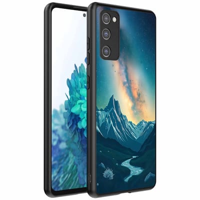 Geschikt voor Samsung Galaxy S20 FE Telefoonhoesje met Sterrenhemel Opdruk - TPU Backcover Case With Space And Milkyway Design - Smartphonica geschikt voor Samsung Galaxy S20 FE