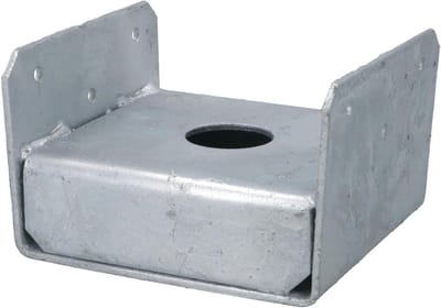 Paalvoet Houder - Paalanker Beugel - Pergola Maken - Verzinkt Staal - 100mm x 100mm - Zilver