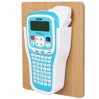 Wandhouder Geschikt voor Brother P-Touch H100 / H110 – Labelprinter Houder – Wand- en Kastmontage – Organizer voor Werkplaats, Kantoor en Garage – Wit