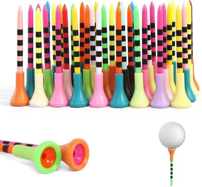 Set van 60 Plastic Golfaccessoires van 83 mm voor Training en Oefening, Perfect Cadeau voor Golfer of Familie