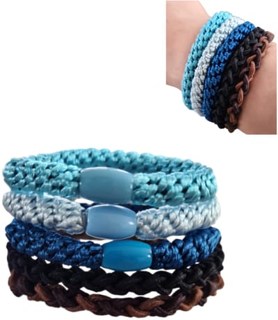 Glitter en gevlochte haar elastiekjes set- Youhomy haaraccessoire Vrouwen- Dames- Meisjes- Sterk elastiek- Verslappen niet- Cadeau- Handwerk &Stijlvol gevlochten haarelastiek- Girls- Elastiek voor lange haar- zomer kleuren