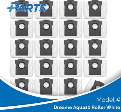 Dreame Aqua10 Roller White Stofzakken (20 Stuks, Plus.Parts® alternatief voor RDB8)