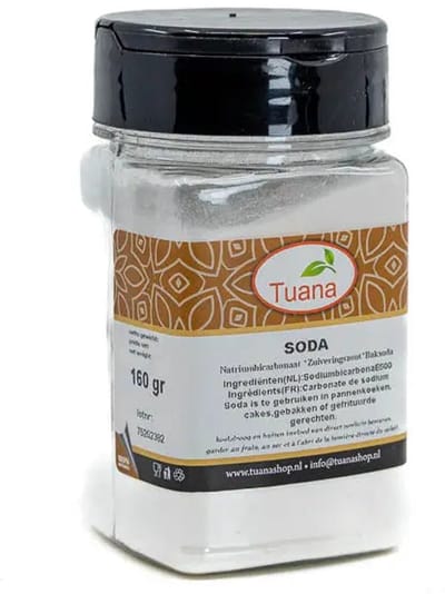 Tuana Kruiden - Natriumbicarbonaat / Baking Soda - 1000 Gram Strooibus - Tuanashop - GP-B-0018