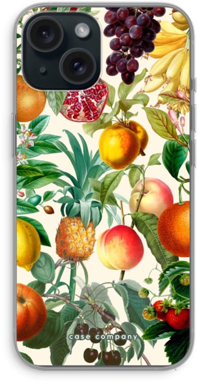 Case Company® - Hoesje geschikt voor iPhone 15 hoesje - Classic Flora - Soft Cover Telefoonhoesje - Bescherming aan alle Kanten en Schermrand