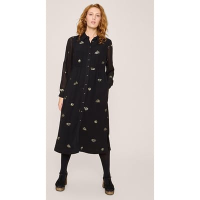 White Stuff Astrid Sequin Dre Black Size: 6 PETITE | Shirt Dresses Outlet | Dames | Zwart