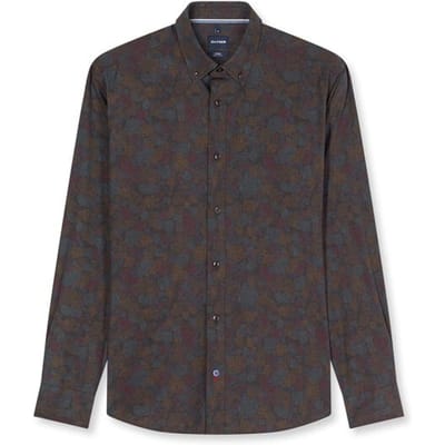 OLYMP Casual Overhemd, Regular Fit, Button-down, Marineblauw