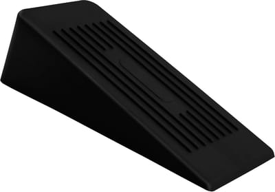 Deurstopper Set - Deurwiggen - Vloer Beschermen - Antislip Rubber - Set van 2 - Zwart