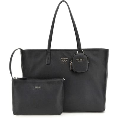 Guess Power Play || Dames laptoptas - 17 inch - Werktas A4 - Kunstleer - Zwart