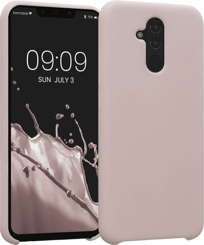 kwmobile telefoonhoesje geschikt voor Huawei Mate 20 Lite - Hoesje met siliconen coating - Smartphone case in kokosmelk