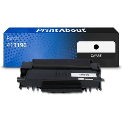PrintAbout huismerk Toner 413196 (SP-1000E) Zwart Geschikt voor Ricoh