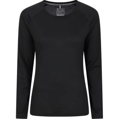 Mountain Warehouse Dames/Dames Quick Dry Top met lange mouwen (Zwart)