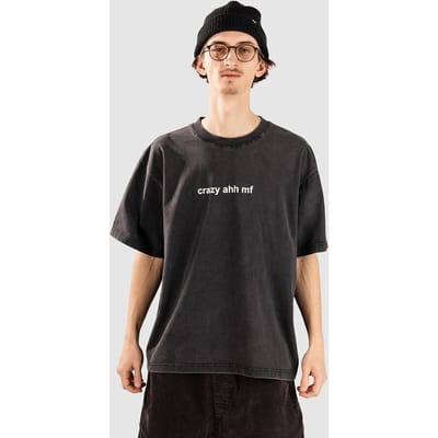 A.LAB Crazy Ahh Mf Cropped T-Shirt zwart