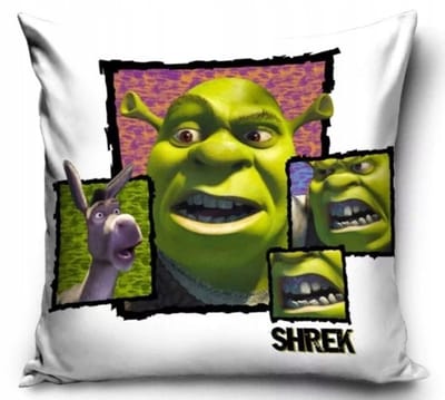 Shrek Kussenhoes Fluweel 40x40 cm - Kinderkamer Decoratie