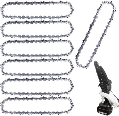 Dailygoods- Zaagketting 15 cm - 7 Stuks - Vervangingsketting - Mini-Kettingzaag - Robuust en Duurzaam - Eenvoudig te Installeren