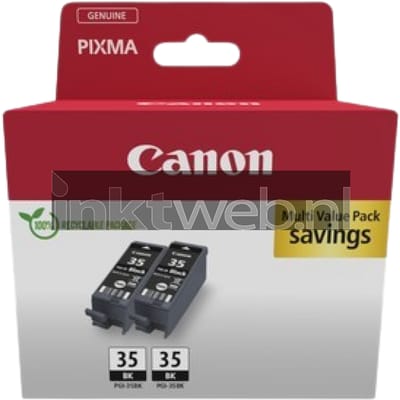 Pack de 2 cartouches d'encre noir - CANON - PGI-35 - Pour PIXMA iP100/iP110/TR150