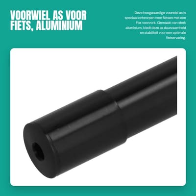Dailygoods- Voorwielas Hoogwaardige Aluminiumlegering - Voorvork Luspen - Fiets Onderdelen - Lichtgewicht - Roestvrij - Eenvoudig te Installeren - Fietsas
