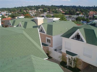Premium Bitumen Dakshingles 3 m² Groen met Glasvlies Inlay - Duurzaam en Weerbestendig voor Tuinprojecten