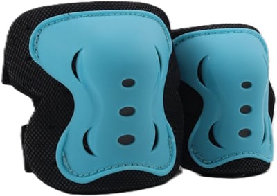 Kinderbescherming set Kick'n'Roll - Knie en Elleboog - Verstelbaar - Turquoise