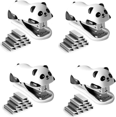 Nietmachine Set - Kantoor Nietmachine - Papier Verwerken - Inclusief Nietjes - Compact Formaat - Wit Zwart