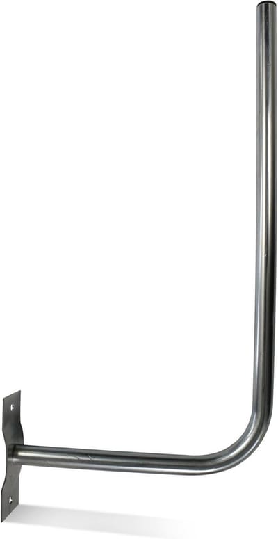 L-vormige Wandantenne Beugel | 25 mm Diameter | 30 x 58 cm | Stalen TV Antenne Houder | Parabolische Accessoires voor TV Wandmontage