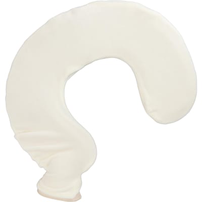U-vormige warmwaterkruik Warme nek Zacht rubber warmwaterzak met afneembare stoffen hoes Beige beige