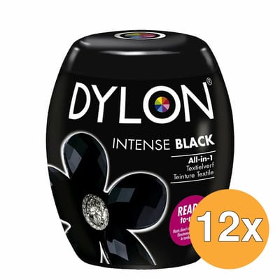 12x Dylon Pod Black Intense (350 gr)