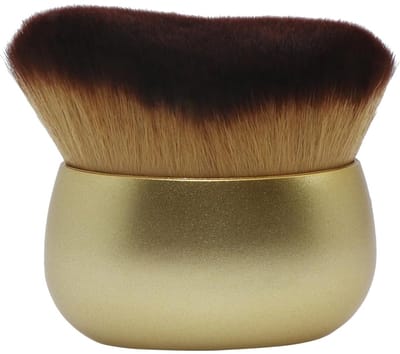 Makeup Blend & Blur Extra Grote Lichaamskwast - voor Zelfbruiner Beenmake-up & Bronzer Zelfbruiner Applicator - Poeder Foundation Blusher Bronzer Massager voor Gezicht - 1 stuk(Gouden)