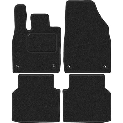 Wielganizator WLG-CARLUX-ANTHRA Serie - Auto Velours Matten - VW ID.5 SUV - Antraciet - Comfortabel en Duurzaam