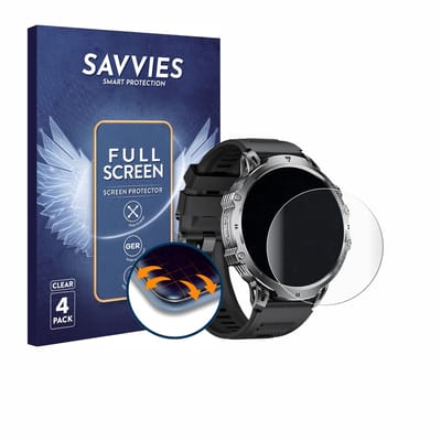 Savvies - Screenprotector voor LIGE EF13-B 1.85" - Folie Beschermfolie transparant volledig dekking 4 Stuks