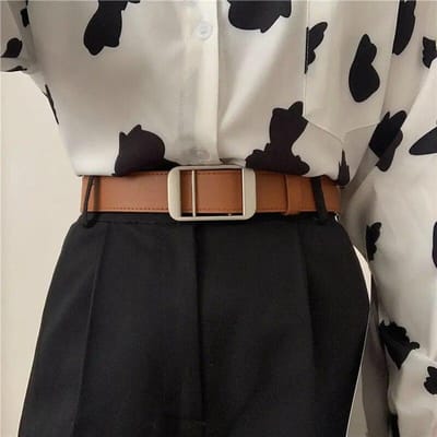 Unisex Gratis Grootte PU Lederen Riem Voor Vrouwen Geen Gat Gesp Luxe Designer Jeans taille Riemen Mannen Mode niet-poreuze Tailleband