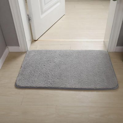 Badkamermatten - Douchetapijt Vloermat - Badkamer Droog Houden - Dik Pluche Microvezel - 200 x 300 cm - Grijs