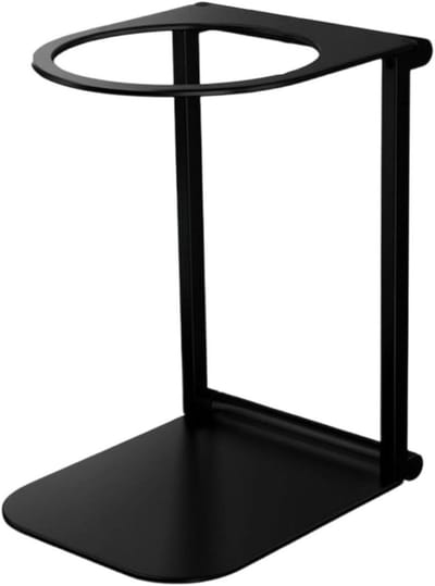 Koffiemachine Houder - Draagbare Stand - Outdoor Koffie Maken - Opvouwbaar Aluminium - 13 x 8 cm - Zwart/Zilver