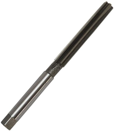 Dailygoods - 8MM Handboor - Gelegeerd Gereedschapsstaal - Hoge hardheid - Zilver - Rechte Vijlen - Precisie en veelzijdigheid - Geschikt voor fijn werk
