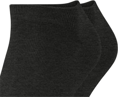 Esprit Basic Uni 2-Pack kort eenkleurig katoen multipack sneakersokken enkelsokken heren grijs - maat 39-42