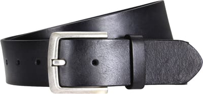 LINDENMANN leren heren riem - marineblauw
