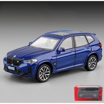 1:32 Bmw X3M Suv Legering Metaal Diecast Modelauto Geluid & Licht Pull Back Collectie Hobby Decoratieve Ornamenten Liefhebbers Cadeau