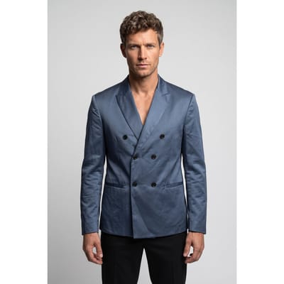 John Varvatos Slim Fit Db Jacket With P Stream Blue Maat: 46 | Blazers Outlet | Heren | Blauw