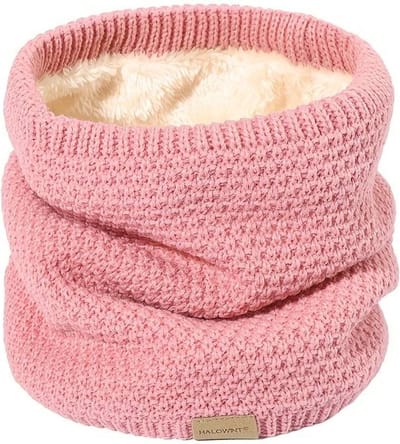 Nivard Nekwarmer - Dames - Fleece - Motor - Bandana - Masker - Colsjaal - Sjaal - Gewatteerd - Skiën - Warm - Rekbaar - Roze