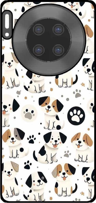 Smartphonica Telefoonhoesje Geschikt voor Huawei Mate 30 Pro met honden opdruk - TPU backcover case dog design geschikt voor Huawei Mate 30 Pro