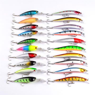 Complete Vis Lure Kit - Diverse Vissersbenodigdheden met Haken, Crankbaits, Spinnerbaits en Kunstwormen voor Effectief Vissen