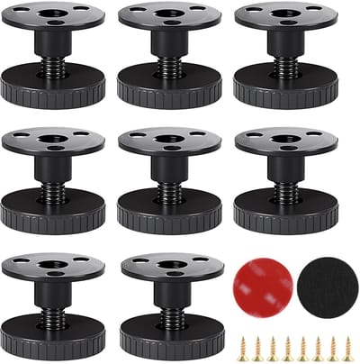 Dailygoods- Meubelpoten Verstelbaar 27-40 mm - Set van 8 - Krasbestendig - Steunvoet voor Tafels/Kasten - Tot 200 kg Draagkracht - Antislip Viltpads