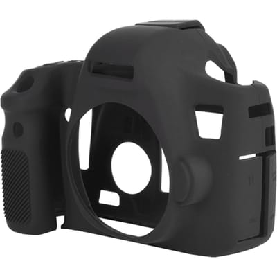 Zachte Siliconen Camera Hoes Beschermhoes Skin voor Canon 6D (Zwart) zwart