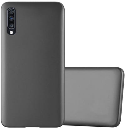 Cadorabo Hoesje geschikt voor Samsung Galaxy A70 / A70s in METALLIC GRIJS - Beschermhoes gemaakt van flexibel TPU silicone Case Cover