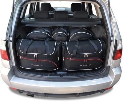 BMW X3 2003-2010 5-delig Reistassen Op Maat Auto Interieur Kofferbak Organizer Accessoires Nederland en België