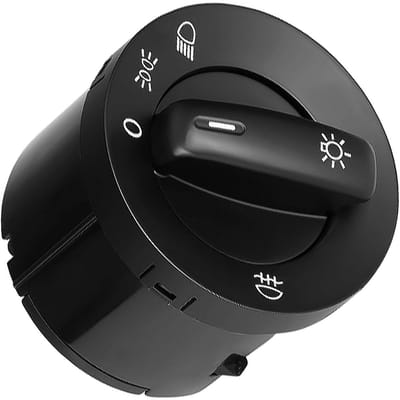 Cosensi - Car Light Switch - Auto Licht Schakelaar - Zwart - Voor VW Golf V - Voor Passat en Tiguan
