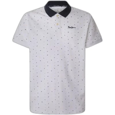 Pepe Jeans Johan Korte Mouw Poloshirt Wit L Man