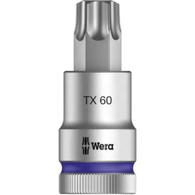 Wera 8767 C HF 05003838001 Binnen-zesrond (TX) Dopsleutel-bitinzet 12.5 mm 1/2 T 60 1/2 (12,5 mm)