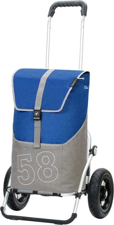 Andersen SHOPPER MANUFAKTUR Boodschappentrolley Royal Shopper Filip 46L Blue Blauw 107cm