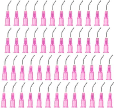 Beveled Tip Dispenser Naalden, 100 Stuks, 18g, Voor Vloeibare Inkt, Lijm en Precisie Toepassingen